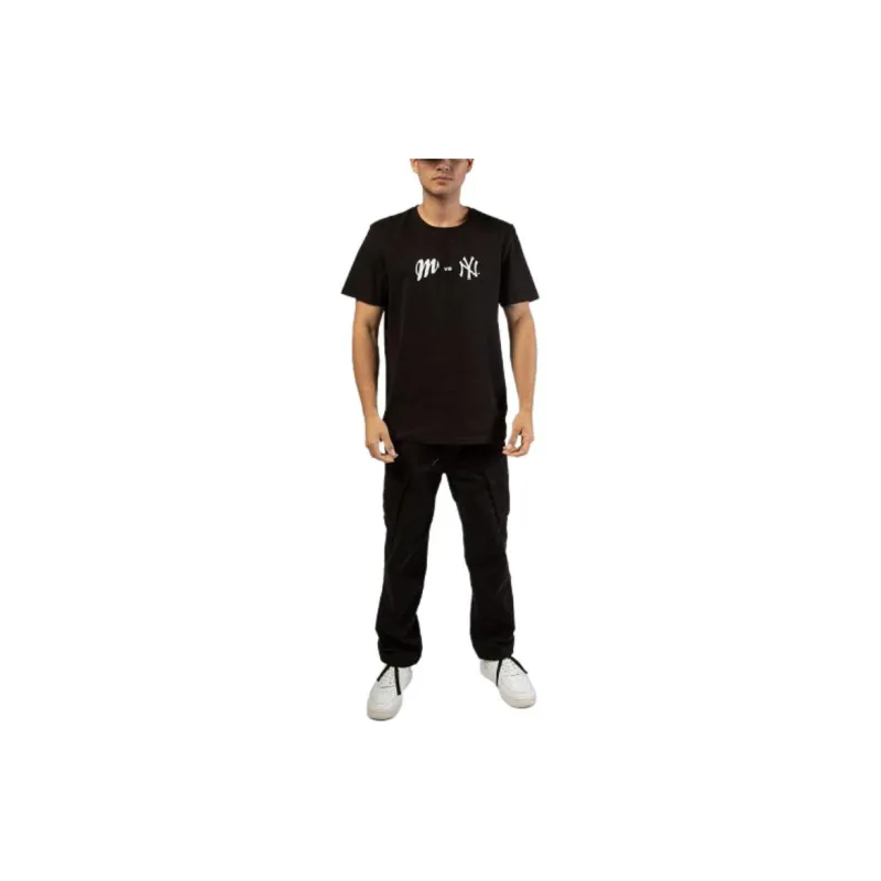 New Era x HONGMODUI X YANGJIDUI LIANMINGKUAN T-Shirt Unisex Black-1