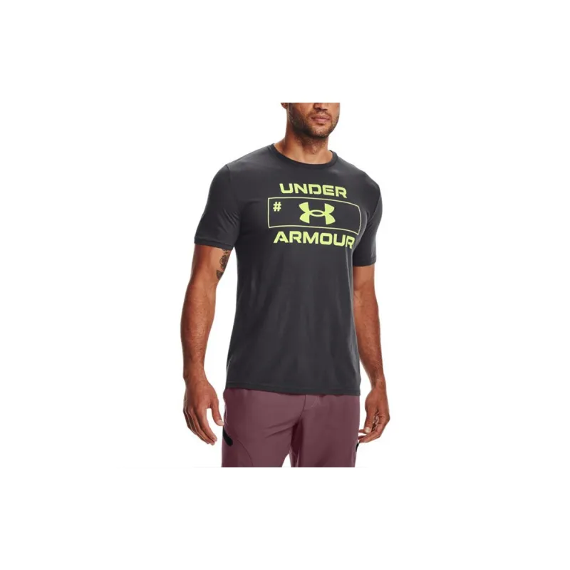 Under Armour Straight Short Sleeved T Shirt Men's Gray-2