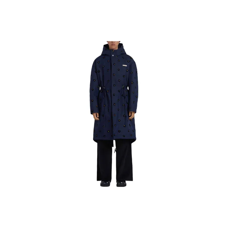 MARNI Draft Flower Hooded Parka Coat-1