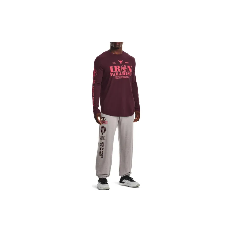 Under Armour FW22 T Shirt Men's Burgundy-2