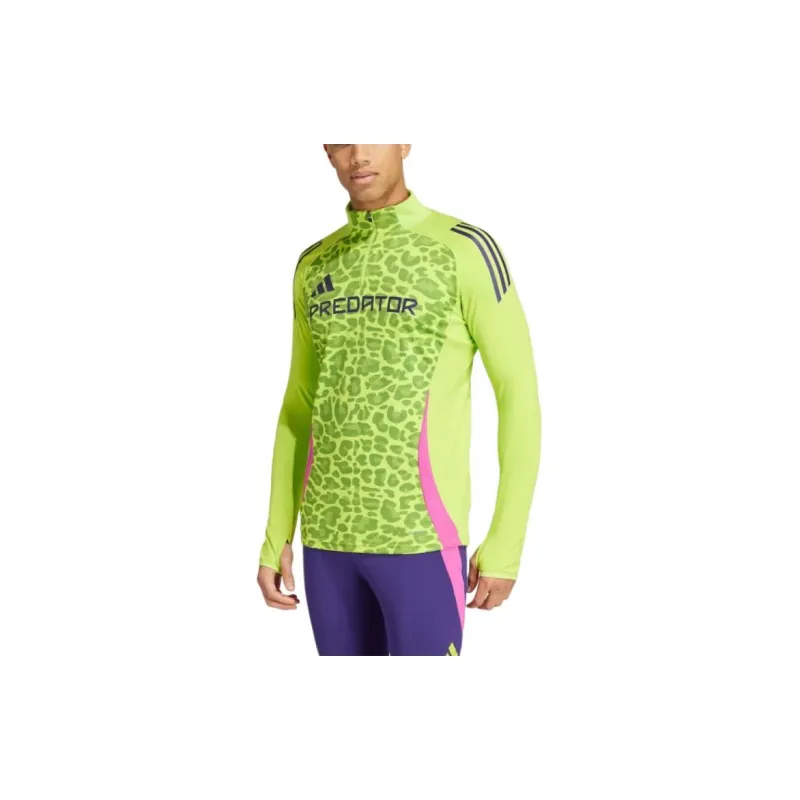 Adidas GENERATION PREDATOR TRAINING TOP Soccer Jerseys Men's Half Sun Mucus Color / Half Awake Purple-Red Color-4