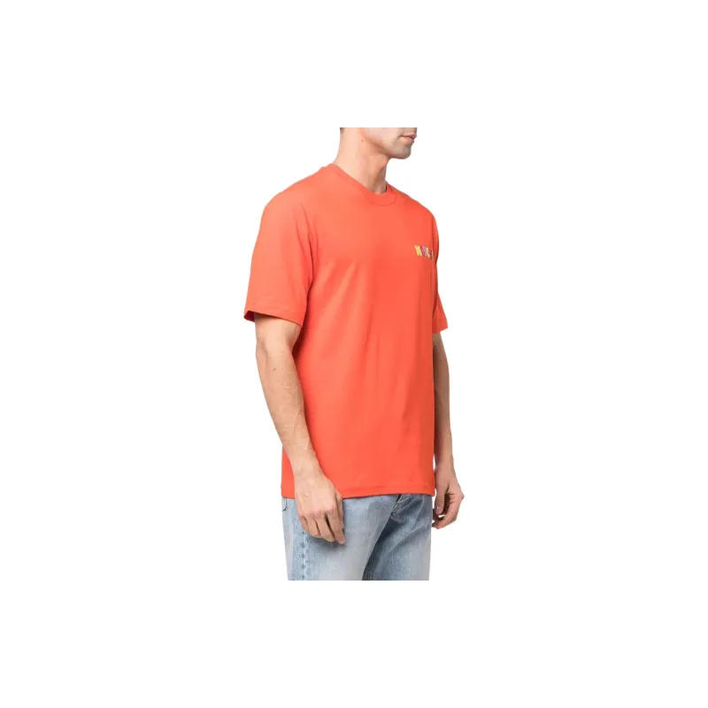 MOSCHINO T-Shirts Men Orange Red-3