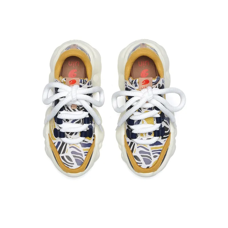 U.IN Painted Travel Cloud Collection Low Top Chunky Sneakers Women's-19