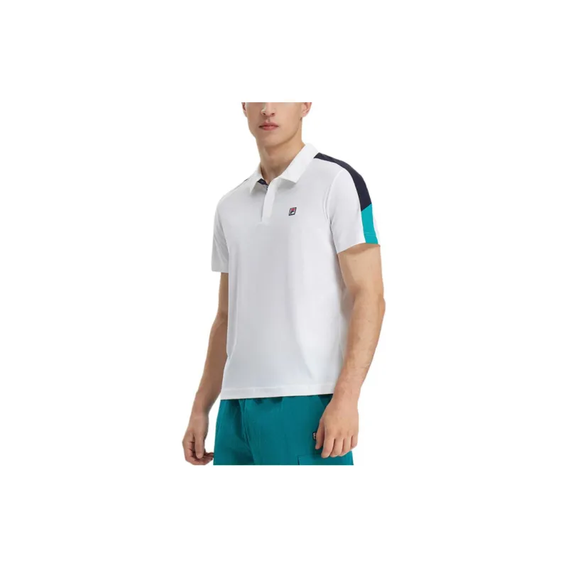 FILA Polo Shirt Men's Jade White-4