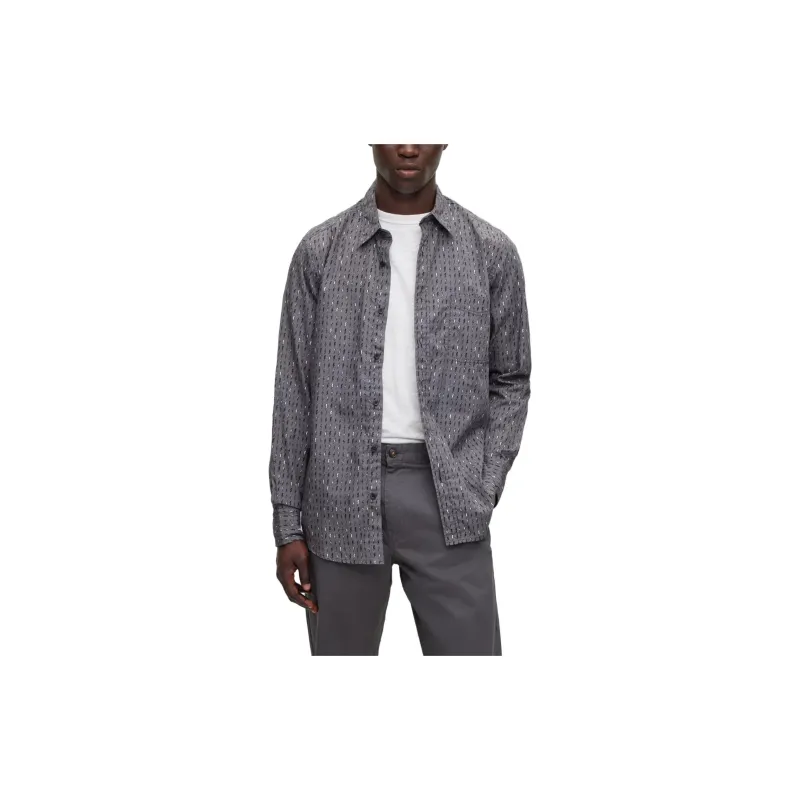 HUGO BOSS Shirts Men Dark Gray-1