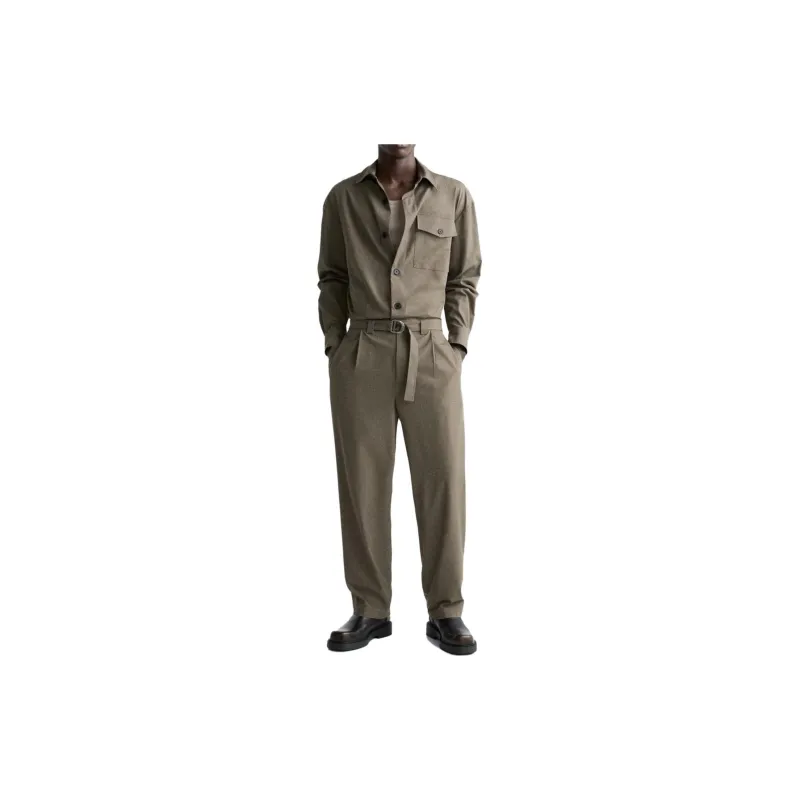 ZARA Jumpsuits Men Brown-2