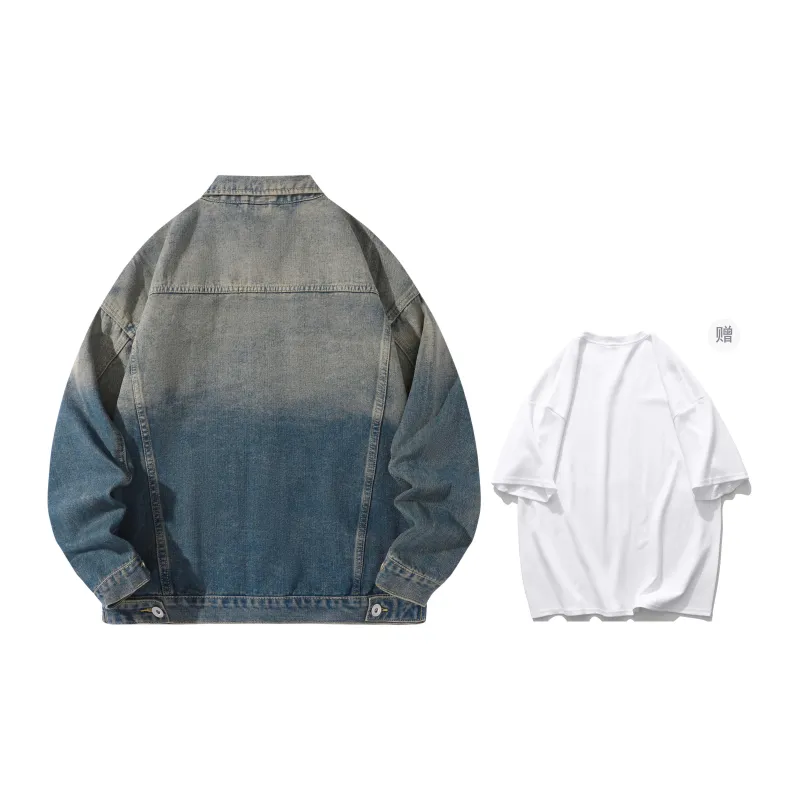 A.X.S.K Denim Jackets Unisex-1