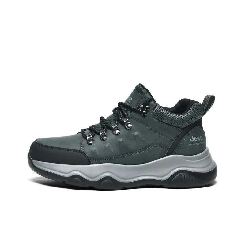 Jeep Wear-Resistant Coverage Low-Top Hiking Shoes Men's-6