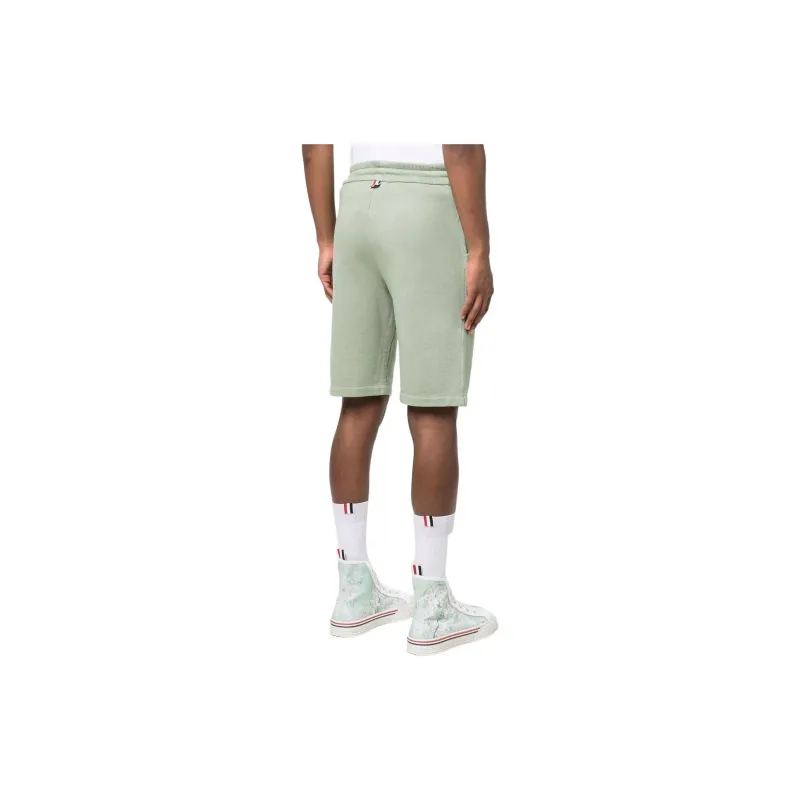 THOM BROWNE Logo patch Track Shorts-3
