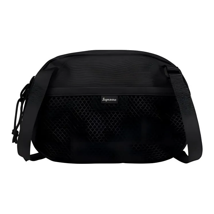 Supreme Nylon Shoulder Bag Crossbody Bag Mini Unisex Black-2