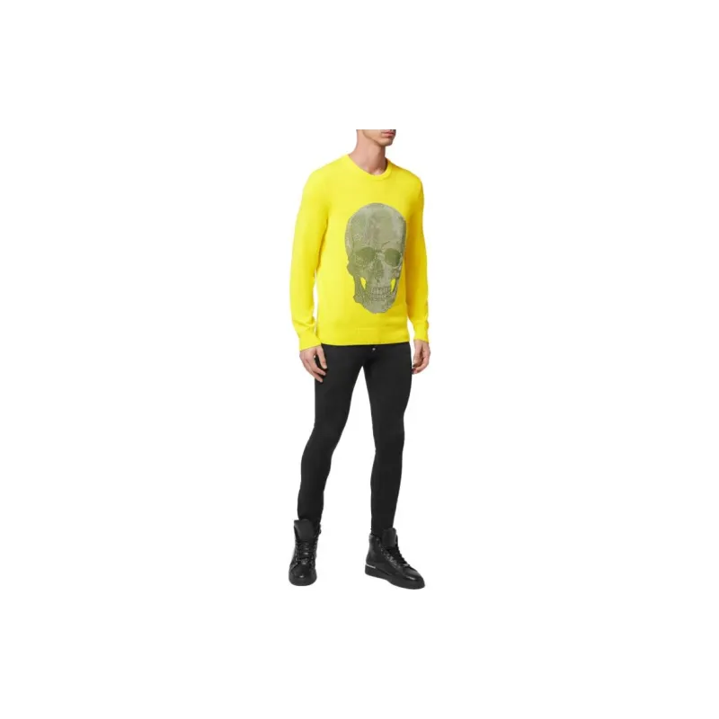 PHILIPP PLEIN Skull Logo Knitted Sweater-1