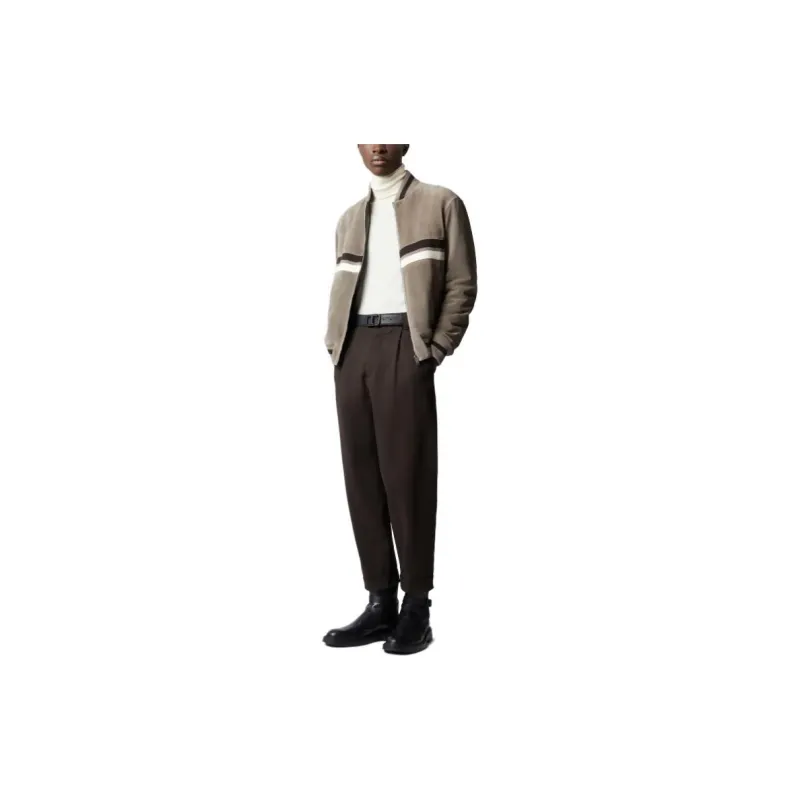 TOD'S Leather Jackets Men Gray-2