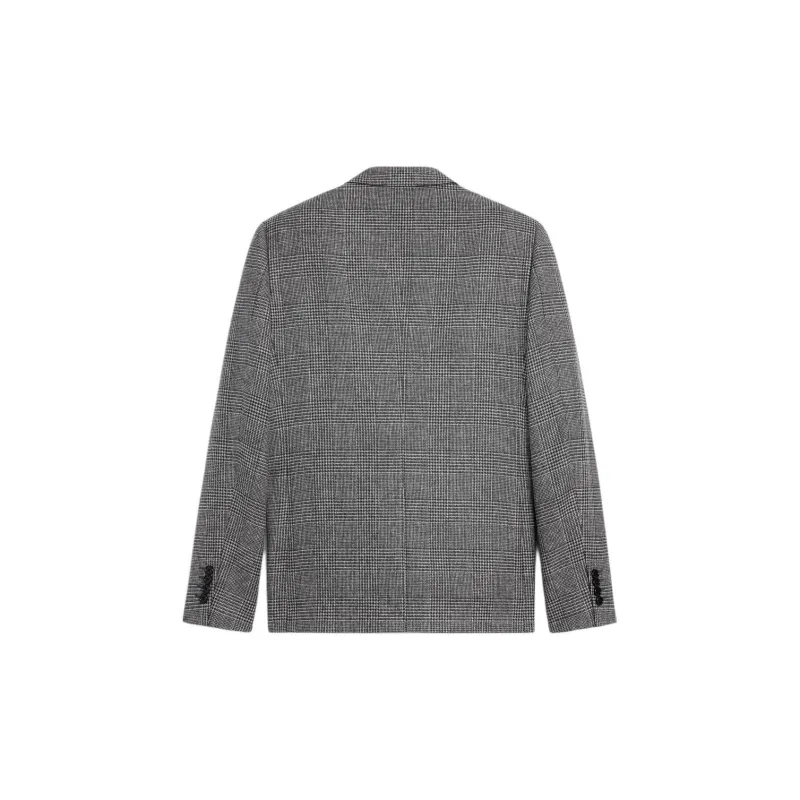CELINE Mods Jacket In Prince Of Wales Wool-1