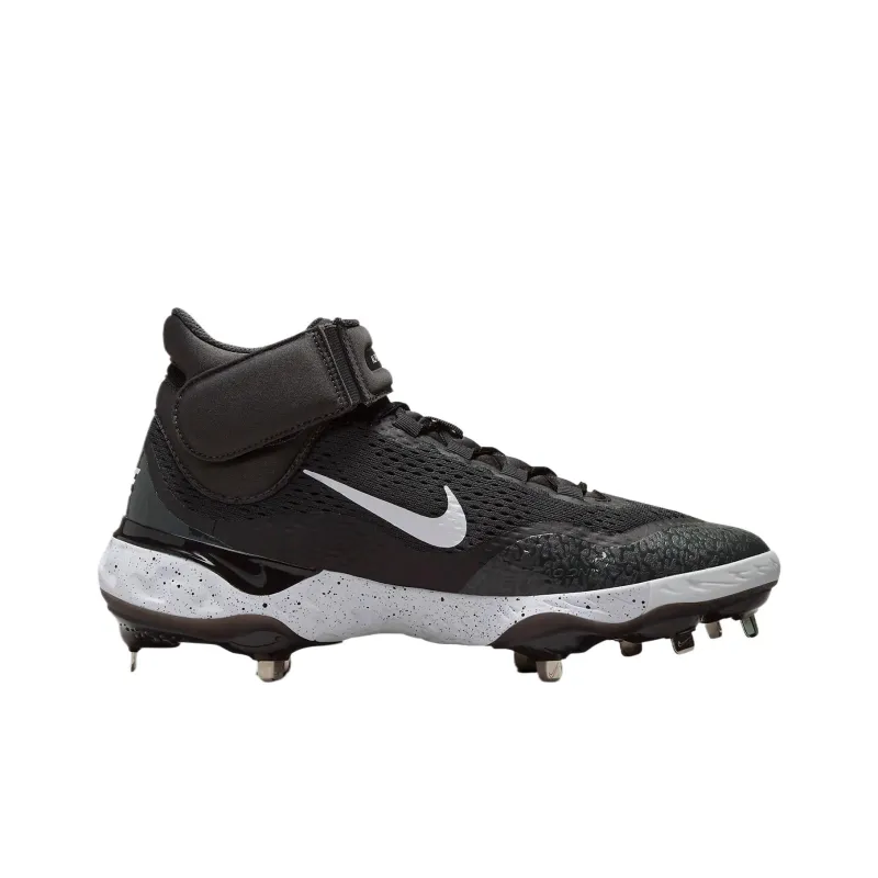 Nike Alpha Huarache Elite 4 Mid Black Dark Smoke Grey White-1