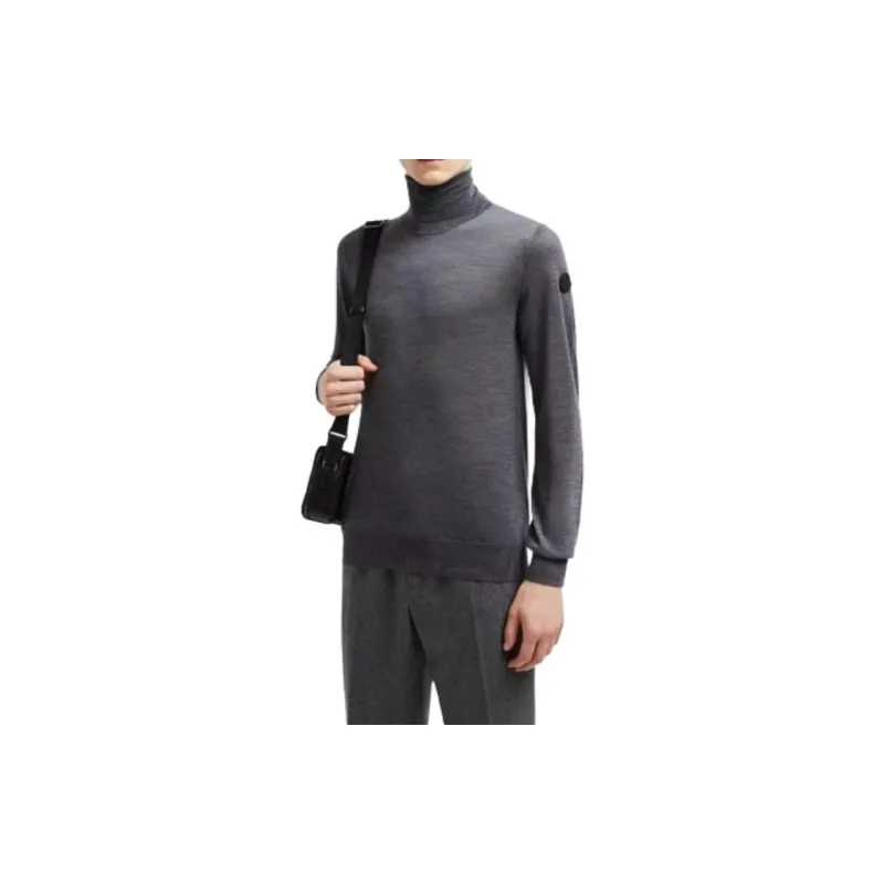 Moncler Sweaters Men Gray-3