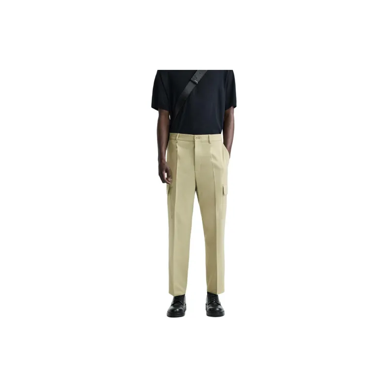 ZARA Casual Pants Men's Beige/Green-2