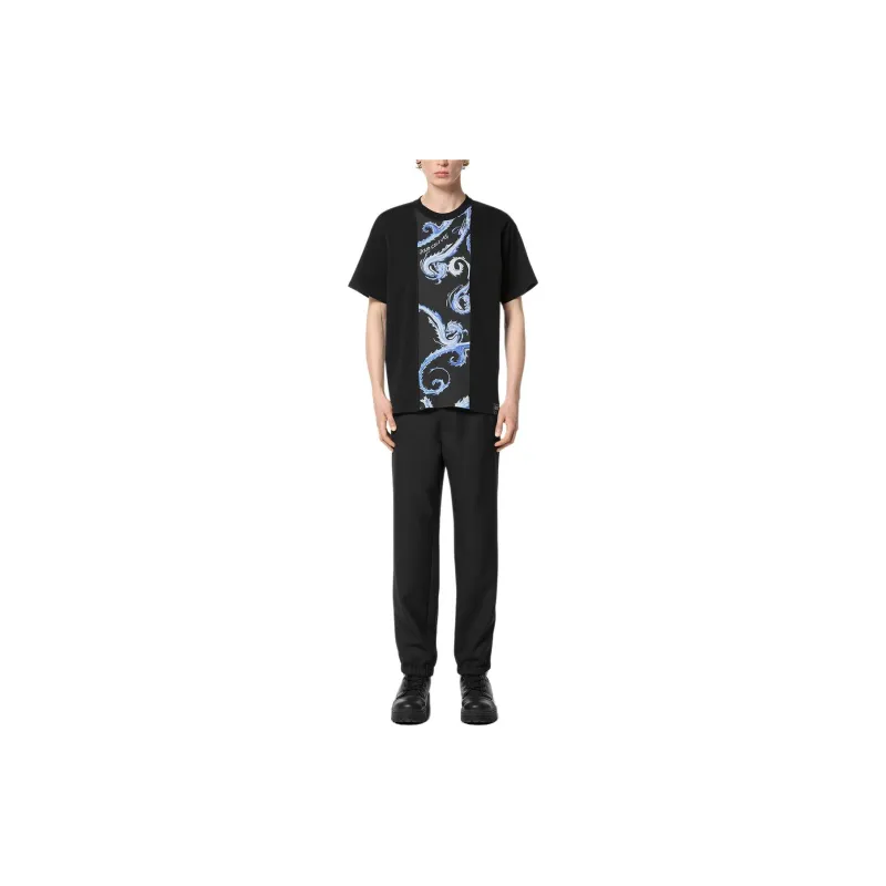 VERSACE JEANS COUTURE Barocco print Cotton T shirt-1