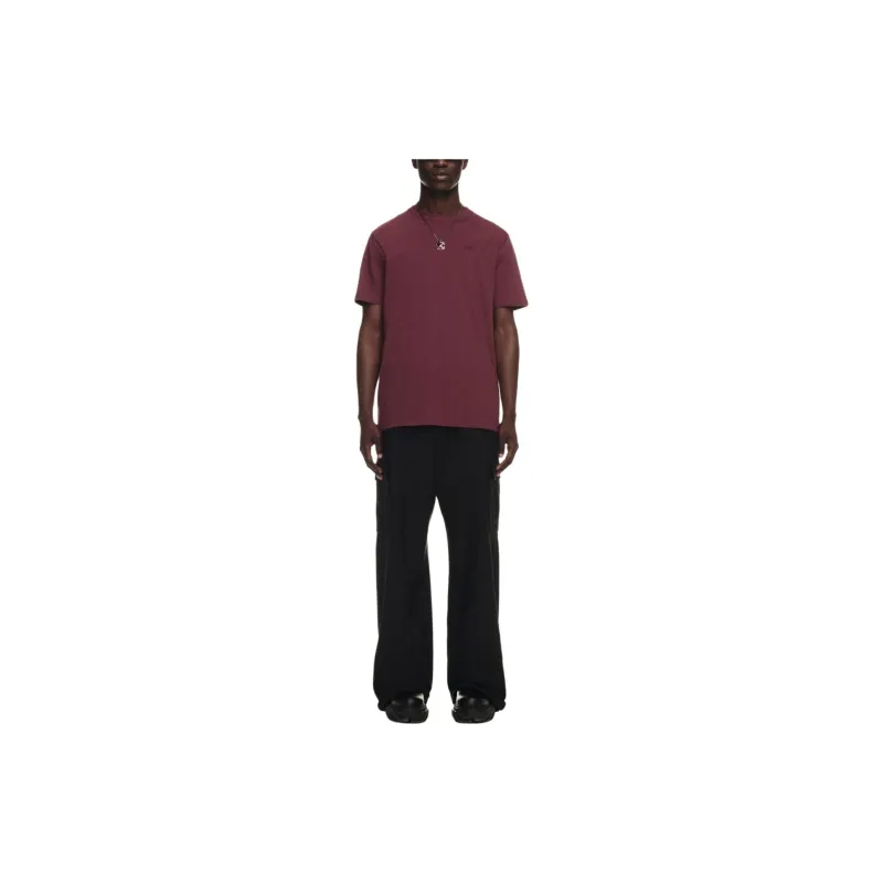 OFF WHITE T Shirts Men Burgundy-1