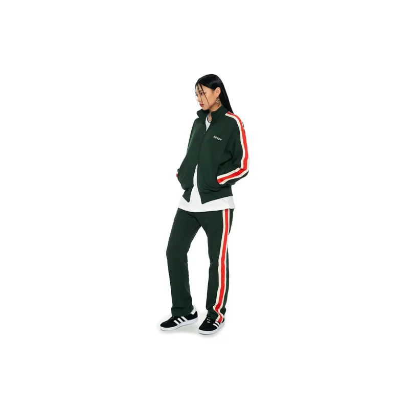 NERDY FW22 Casual Pants Unisex Dark Green-2