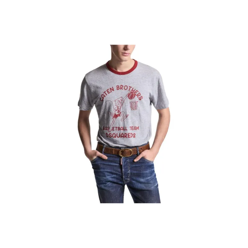 DSQUARED 2 Graphic Printed Crewneck T Shirt-2