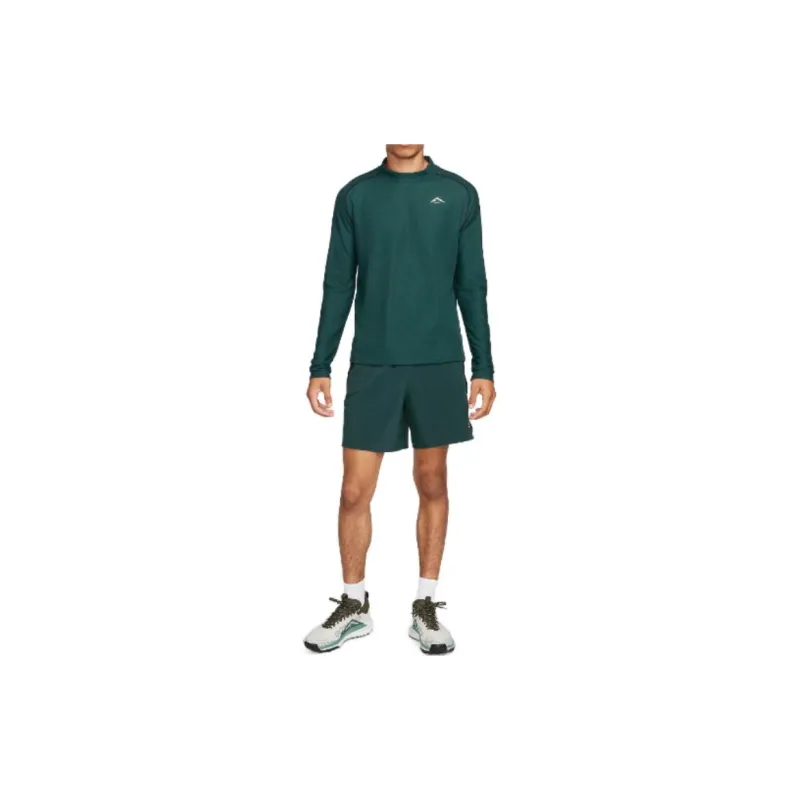 Nike Dri-FIT Long-Sleeve Running Top T-Shirt Men's Green-4