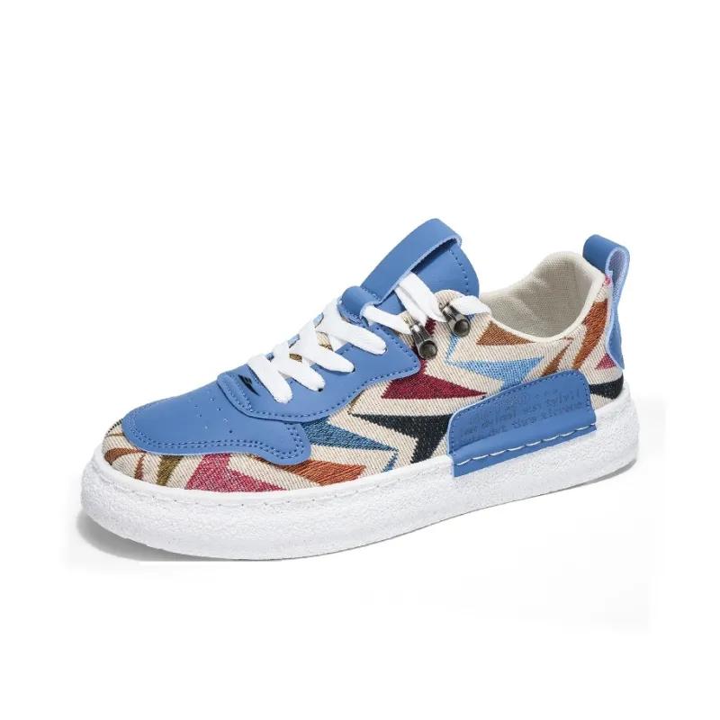 Kuding Slip-Resistant Low-Top Canvas Shoes Men's-1