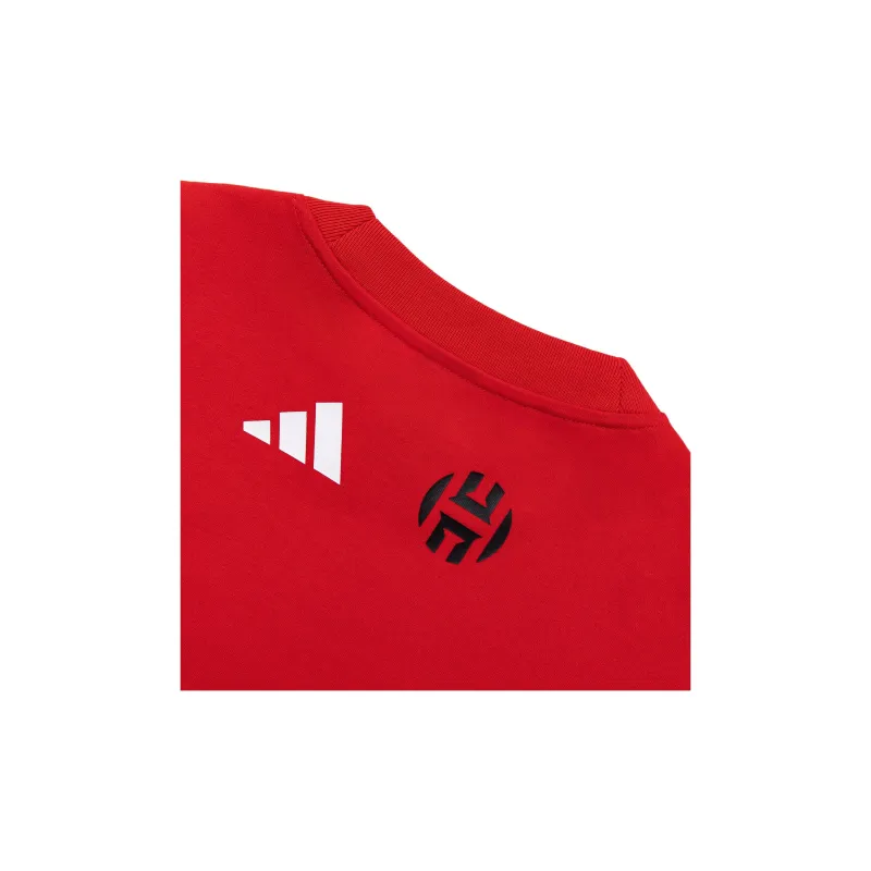 Adidas Harden BB HARDEN TEE T Shirt Men's Light Scarlet-4