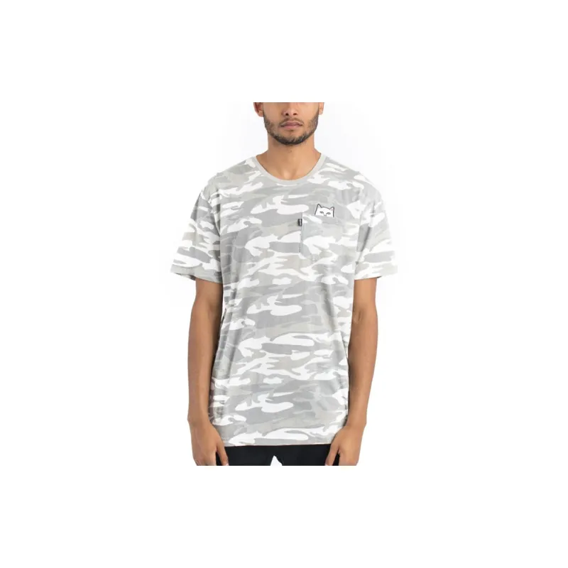 RIPNDIP Straight T Shirt Unisex Gray Camouflage-1