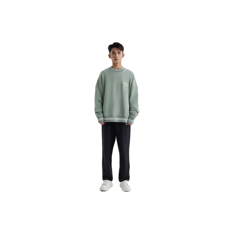 Mitchell Ness Sweatshirts Unisex Light Green-3