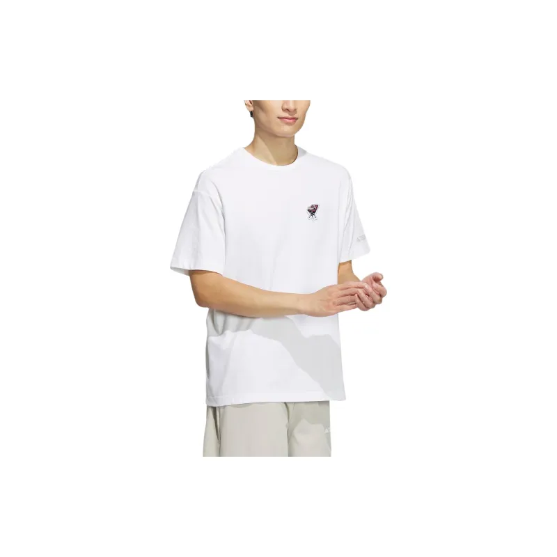 Adidas T Shirts Men White-3