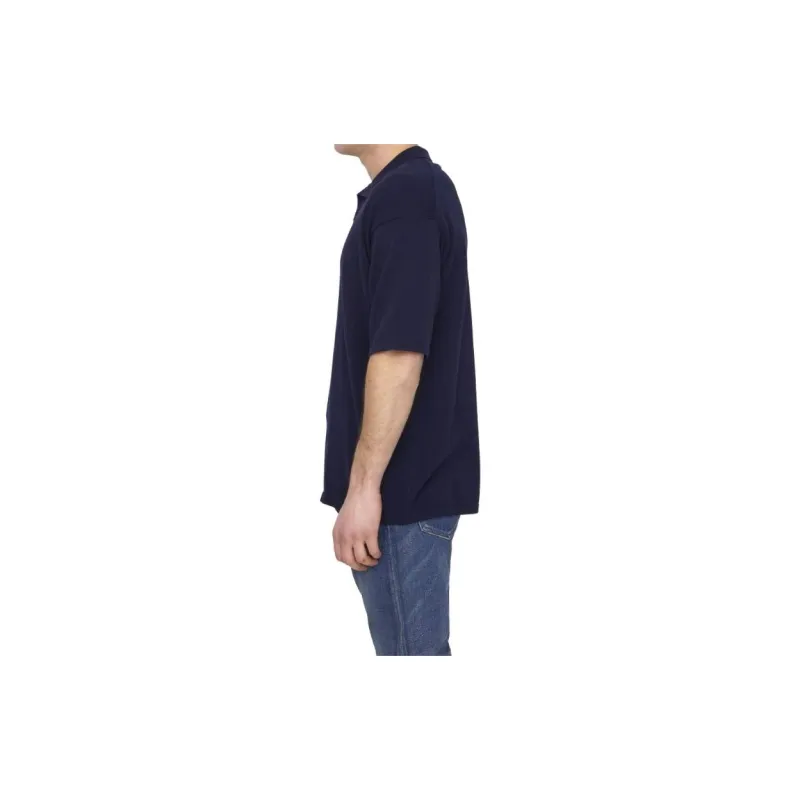 ROBERTO COLLINA Short Sleeve Polo Shirt-3