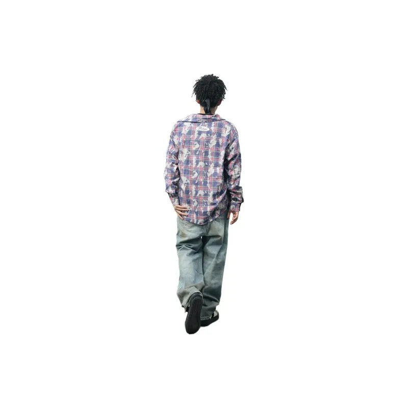 FAKE VINTAGE Shirt Unisex Blue Purple-2