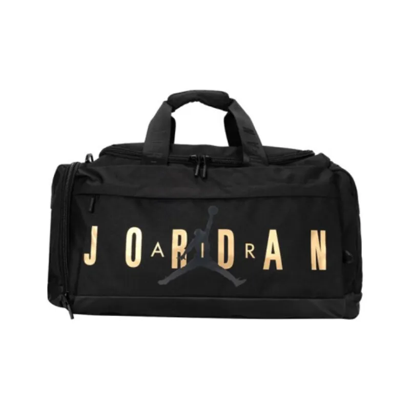 Jordan Polyester Portable Crossbody Travel Bag Regular Unisex Black-0