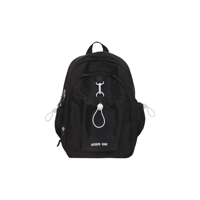Cwatcun Nylon Backpack Unisex Pink/Blue/Black/Beige/Green-6