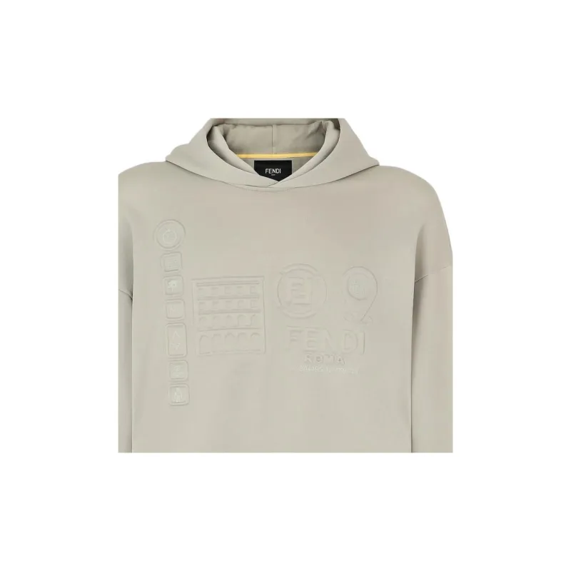 FENDI SS22 Sweatshirt Men's Gray-4