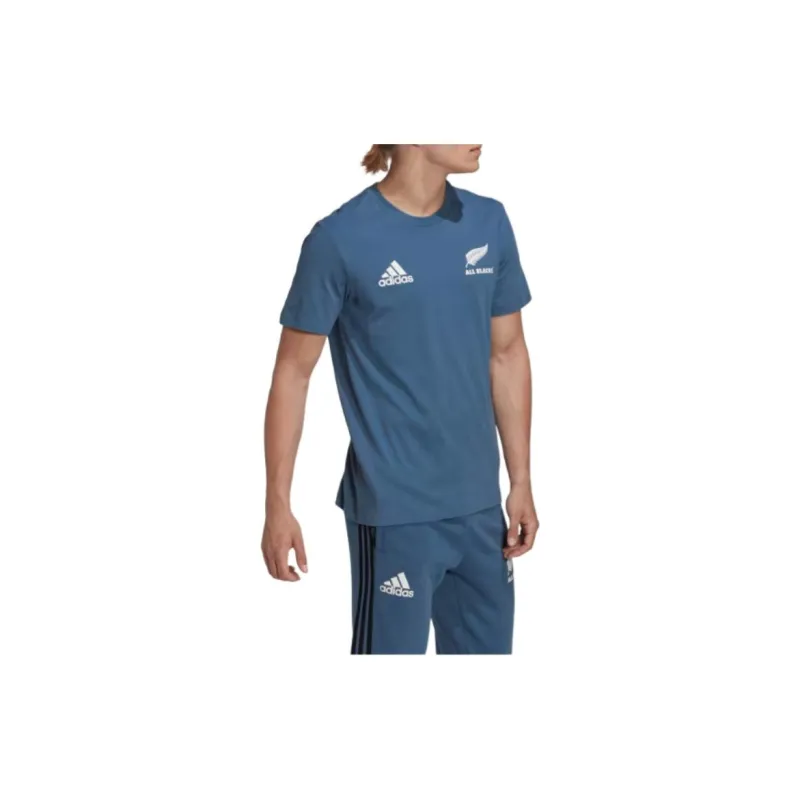 Adidas Marathon 20 All Blacks Rugby Cotton T-Shirt T-Shirt Men's Miracle Steel-2