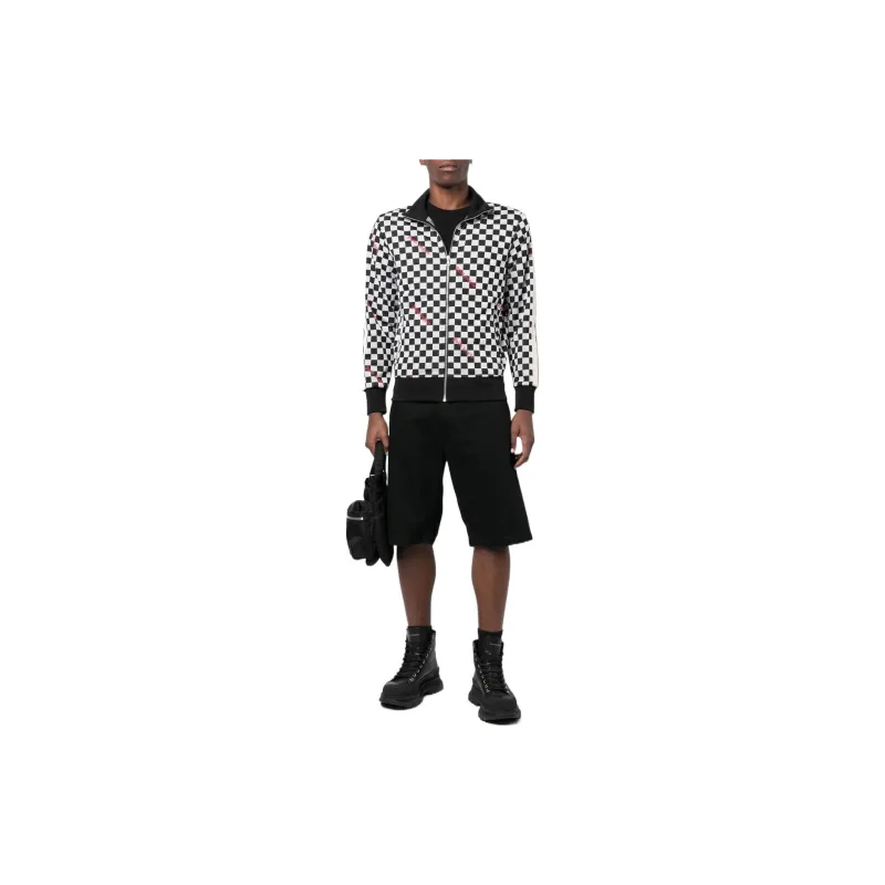 PALM ANGELS Jacquard Damier Classic Track Jacket-1