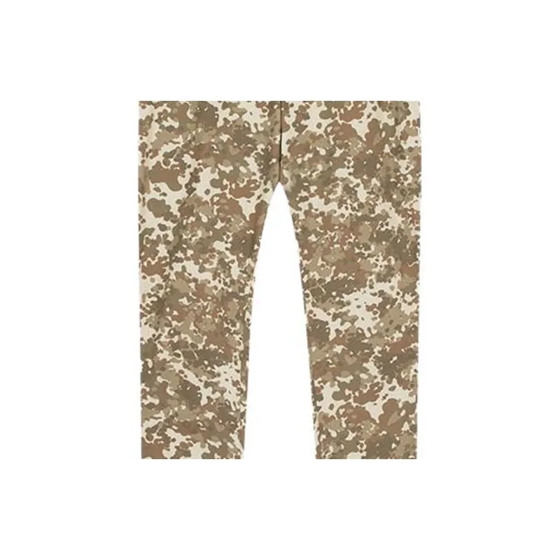 Burberry Monogram Print Stripe Detail Cotton Trousers-5
