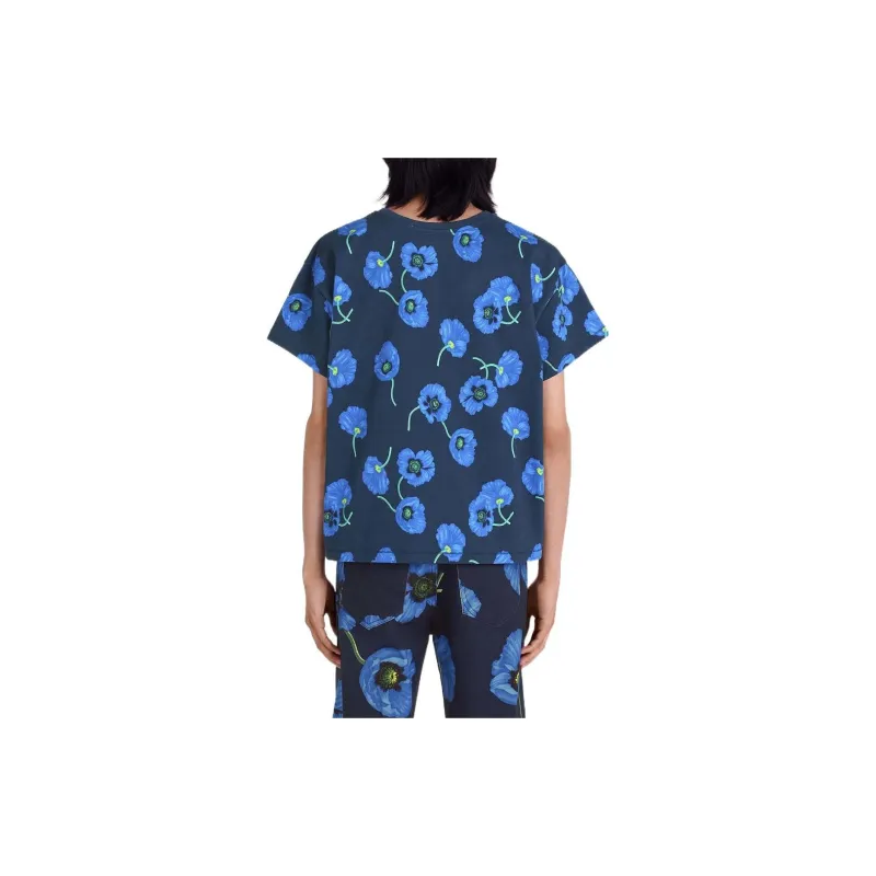 KENZO Floral print Cotton T shirt-5