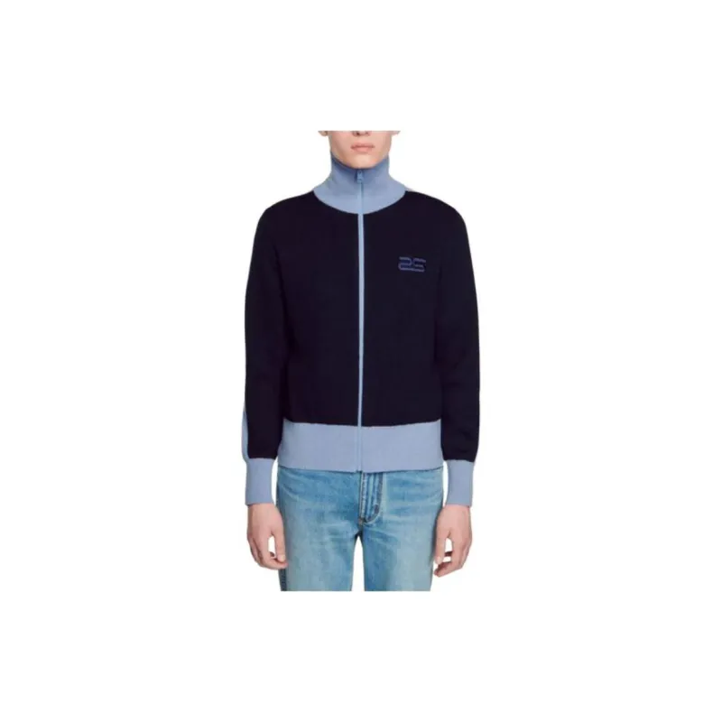 Sandro Sweatshirt Men's Marine Blue-1