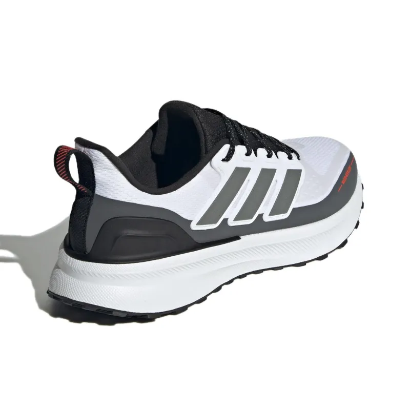 Adidas ULTRARUN 5 Anti Slip Wear Resistant Low Top Running Shoes Men's White Gray-2