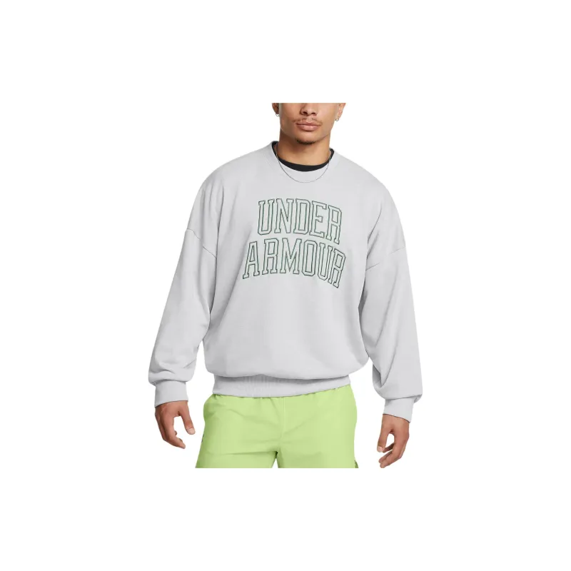 Under Armour Icon Heavyweight Terry Sweatshirt Men's Light Gray-2