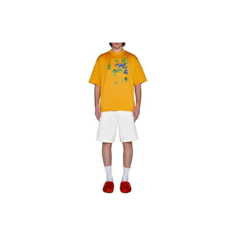 MARNI Relaxed Fit Dripping Flower T Shirt-1