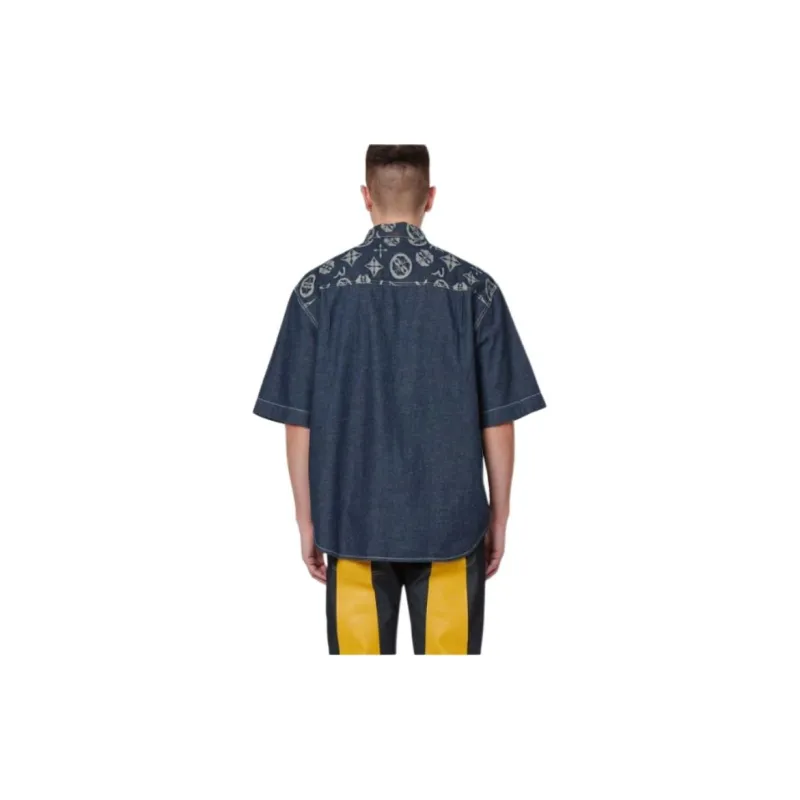 EVISU Shirts Men Denim Blue-3