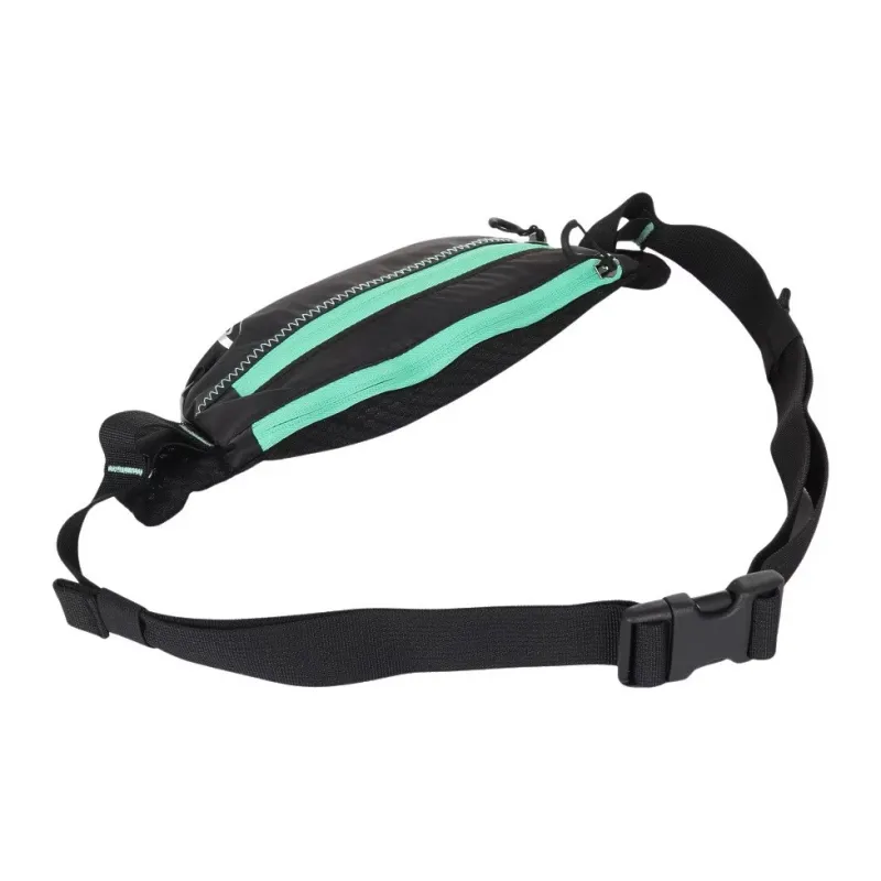 Asics Polyester Fanny Pack Regular Unisex Black & New Leaf Green-4