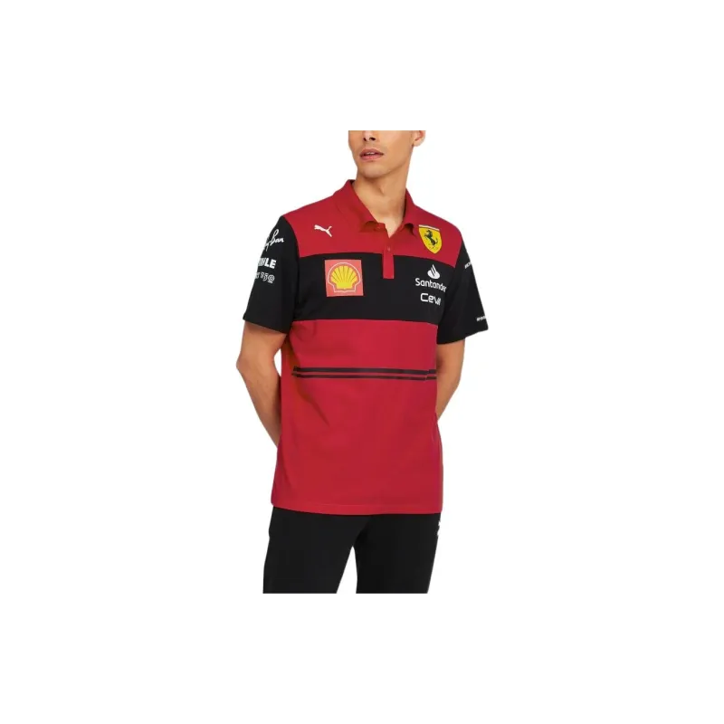 PUMA Ferrari Polo Shirts Men Red-2