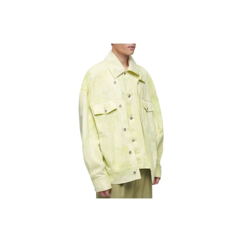 Feng Chen Wang Denim Jackets Men Turquoise-2