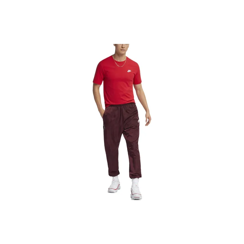 Nike T Shirts Men Red-2