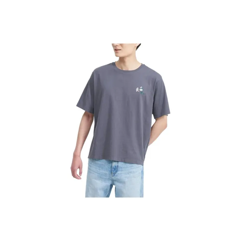 UNIQLO x POP MART T Shirt Unisex Dark Gray-8