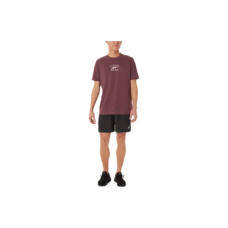 Asics Short Sleeve Asics Run Club Tee T-Shirt Men's Red-3